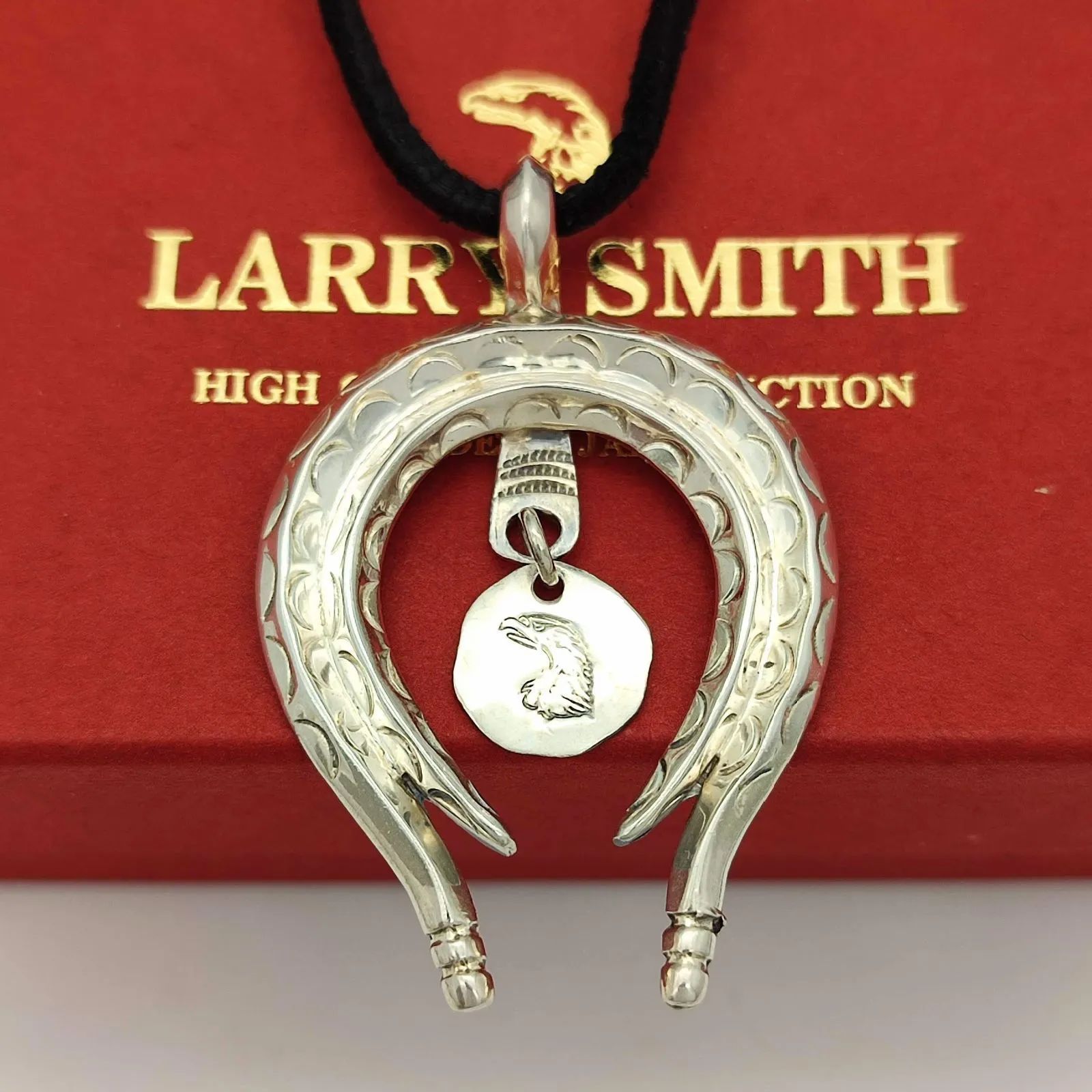 超美品】LARRY SMITH ラリースミス NAJA サークルナジャネックレス 