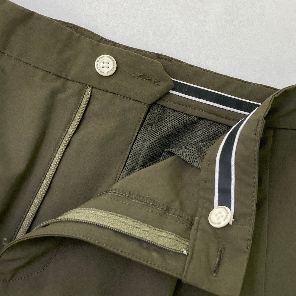サイズ：5 1PIU1UGUALE3 GOLF ストレッチ ハーフパンツ カーキ系