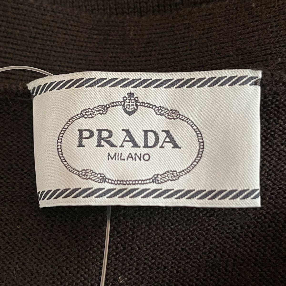 PRADA(プラダ) カーディガン サイズ38 S レディース美品 - DNA525 黒 長袖