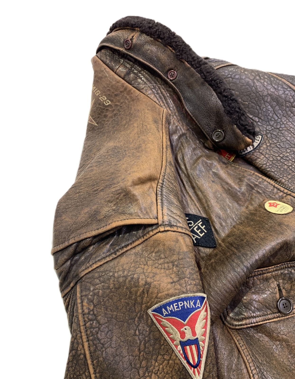 AVIREX レザーフライトジャケット G–1 7823 MIG−29 サイズ:S ¥16,280 