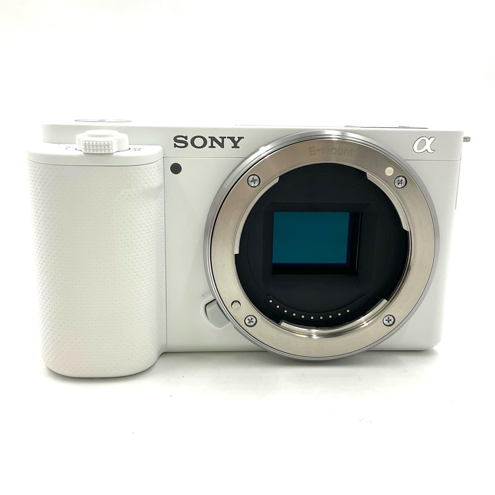 全額返金保証 最速発送 Sony デジタル一眼 VLOGCAM ZV-E10L パワーズームレンズキット ホワイト 動作 済 シャッター405回