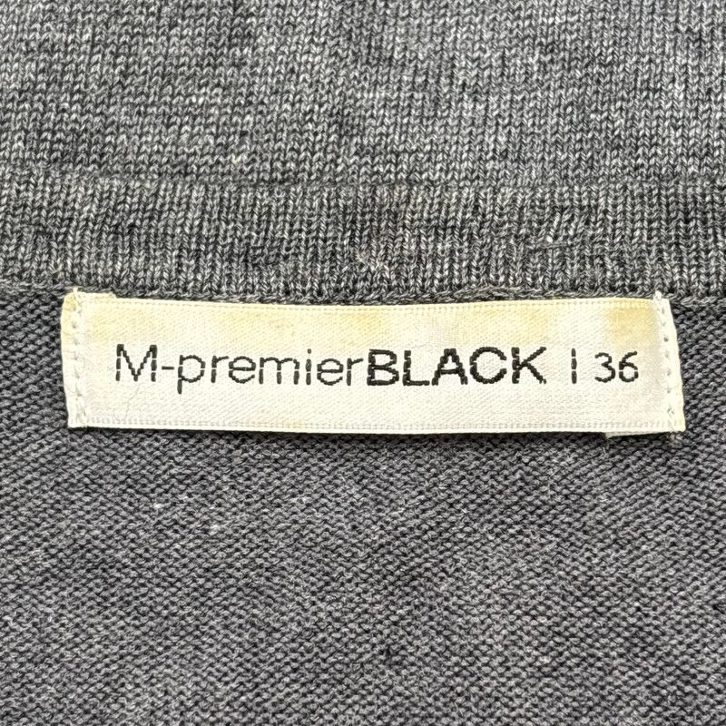 M-premier BLACK エムプルミエ ワンピース チャコールグレー 36
