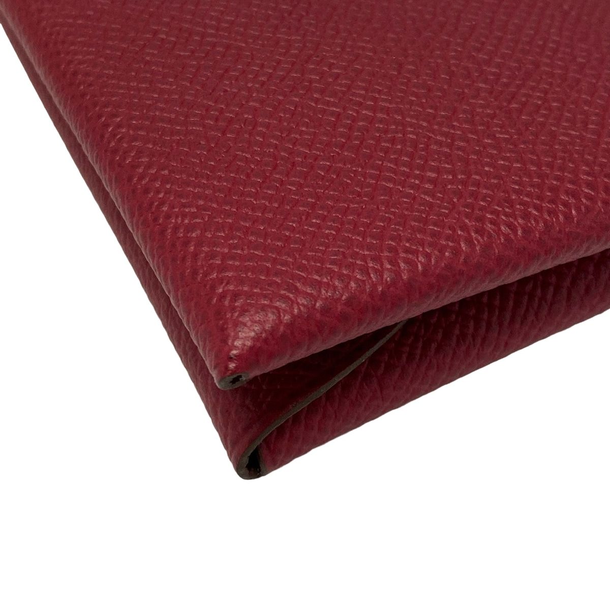 HERMES(エルメス) カードケース美品 カルヴィデュオ ルージュ