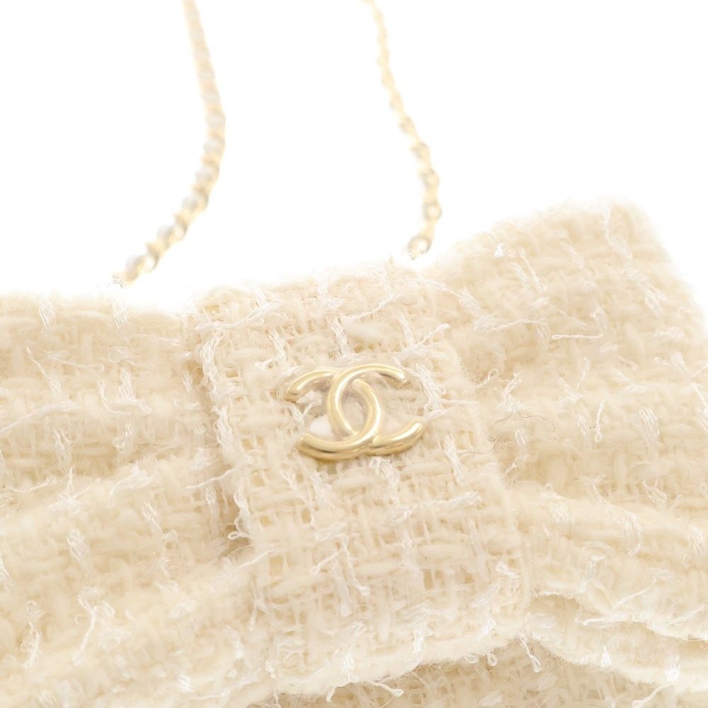 CHANEL (シャネル) リボン ミニチェーンウォレット コインケース