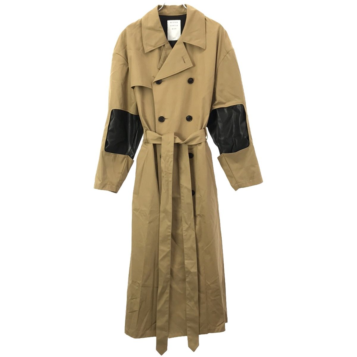 MISTERGENTLEMAN コート MISTERGENTLEMAN ミスタージェントルマン 21AW FAUX LEATHER