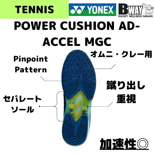 YONEX パワークッションアドアクセル メンGC SHTAAMG