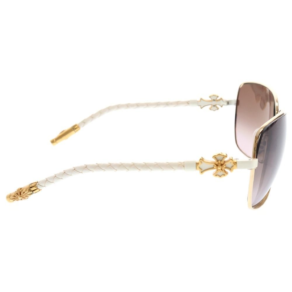 CHROME HEARTS (クロムハーツ) QUIM ティアドロップ レザーテンプル  