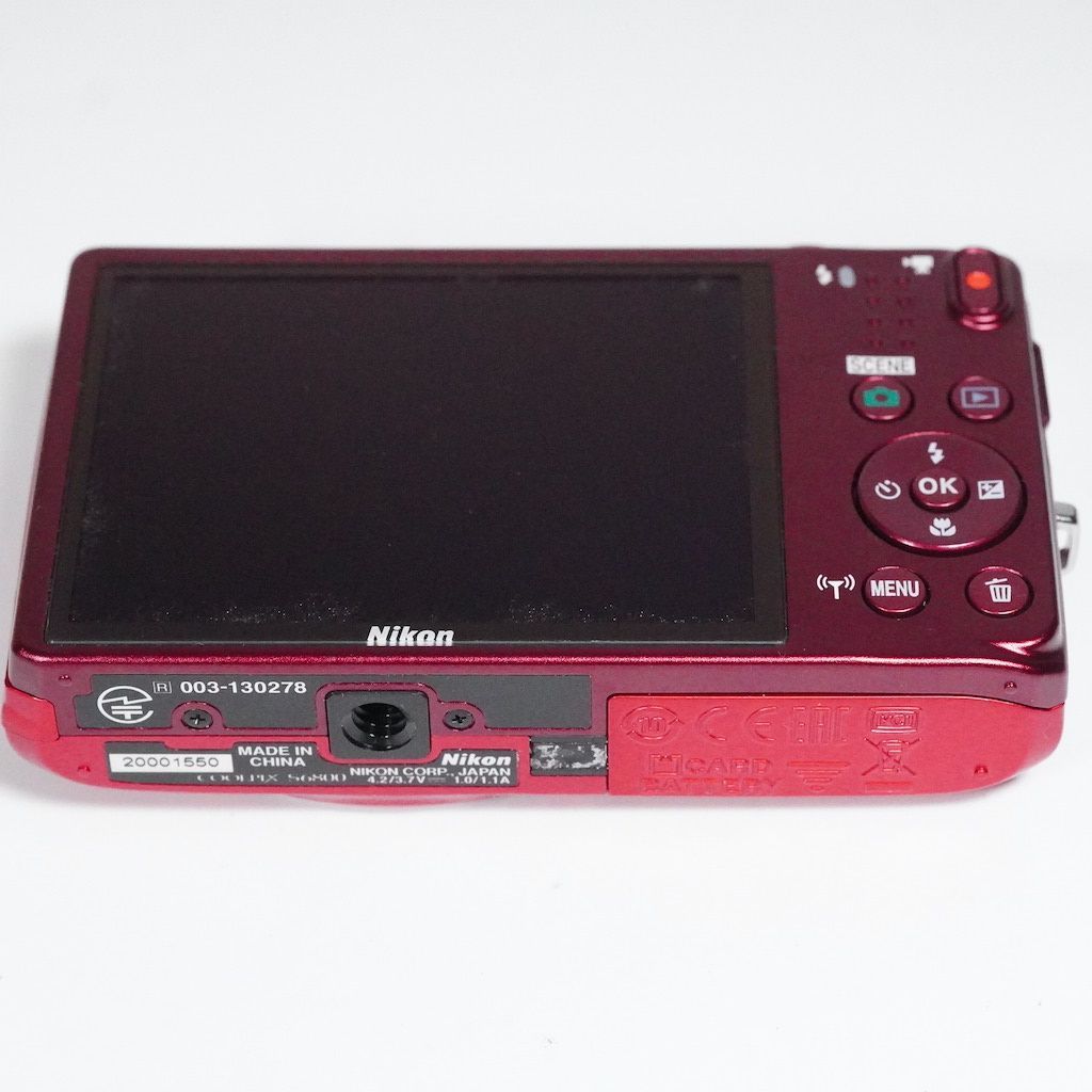 Nikon ニコン COOLPIX S6800 レッド 元箱 動作OK 1週間保証