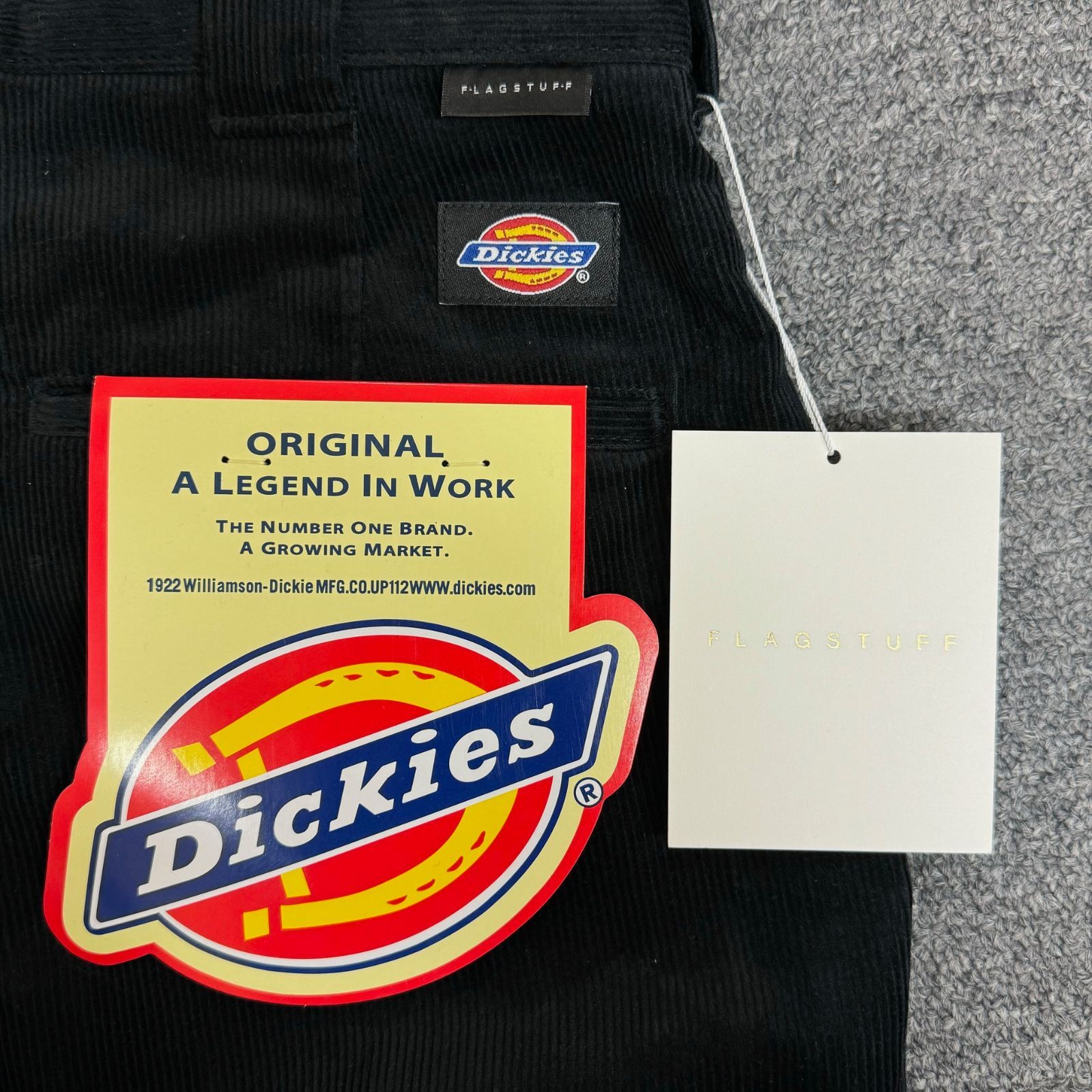 定価22000円 新品 F-LAGSTUF-F × Dickies 22SS STYLE 619 CORDS コラボ コーデュロイ パンツ  フラグスタフ ディッキーズ FS0780 ブラック L 59185A - メルカリ