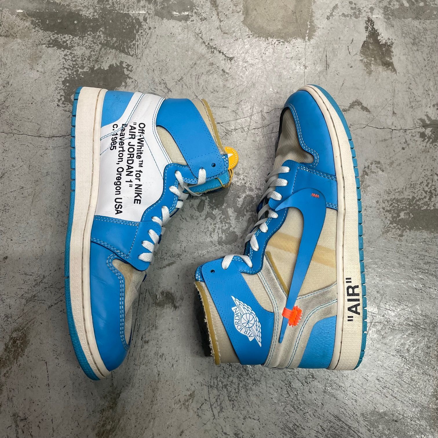 Off-White NIKE Air Jordan 1 High UNC コラボ ジョーダン1 スニーカー 