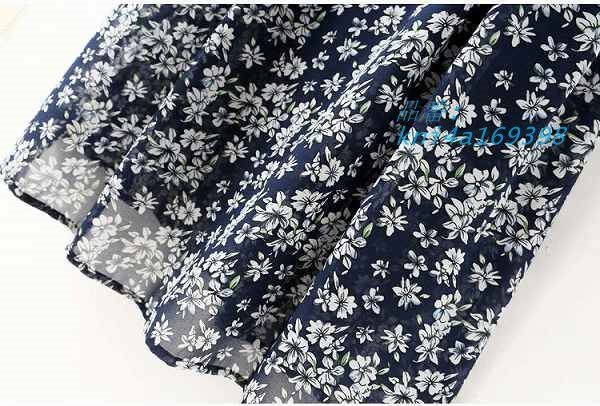 プリントワンピース プリーツギャザー