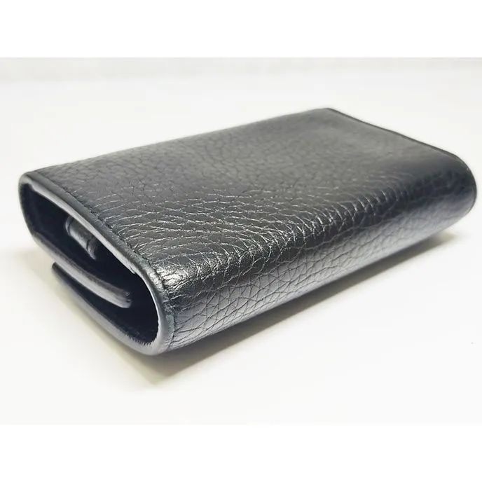※併売商品※◆中古◆GUCCI【グッチ】6連キーケース キーリング付き レザー ブラック メンズ　M883