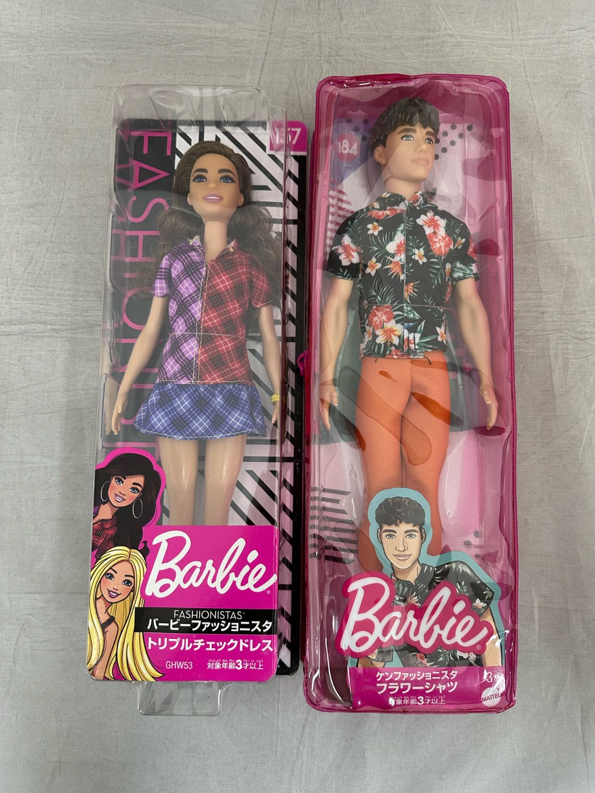 特別価格バービー(Barbie) ファッショニスタ ピンクチェックドレス