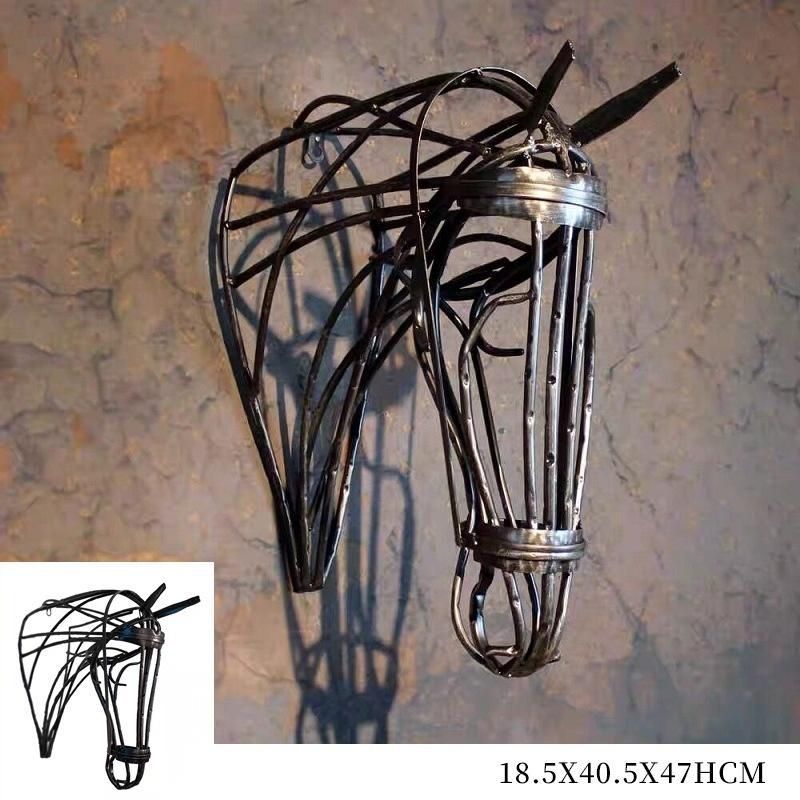 壁掛け ウォールインテリア アイアン 馬 ホース 動物 クリエイティブ シンプル モダン リビング ダイニング 寝室 屋内 装飾 インテリア