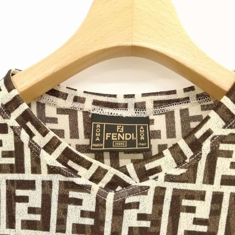 フェンディ FENDI ヴィンテージ ズッカ柄 FF柄 ニットジャージー