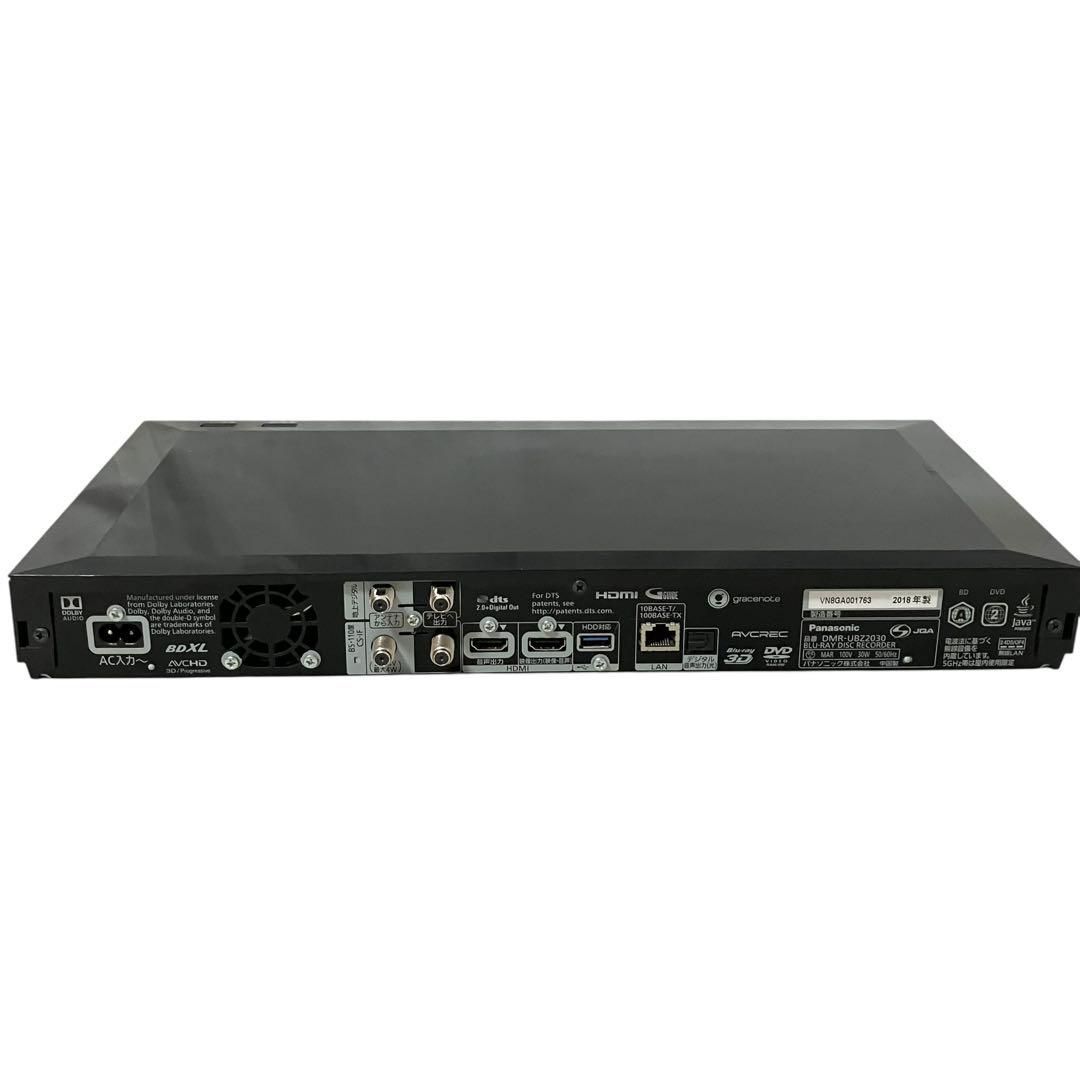3番組同時録画 パナソニック ブルーレイレコーダー DMR-UBZ2030 Panasonic パナソニック ブルーレイレコーダー 2TB 3番組同時