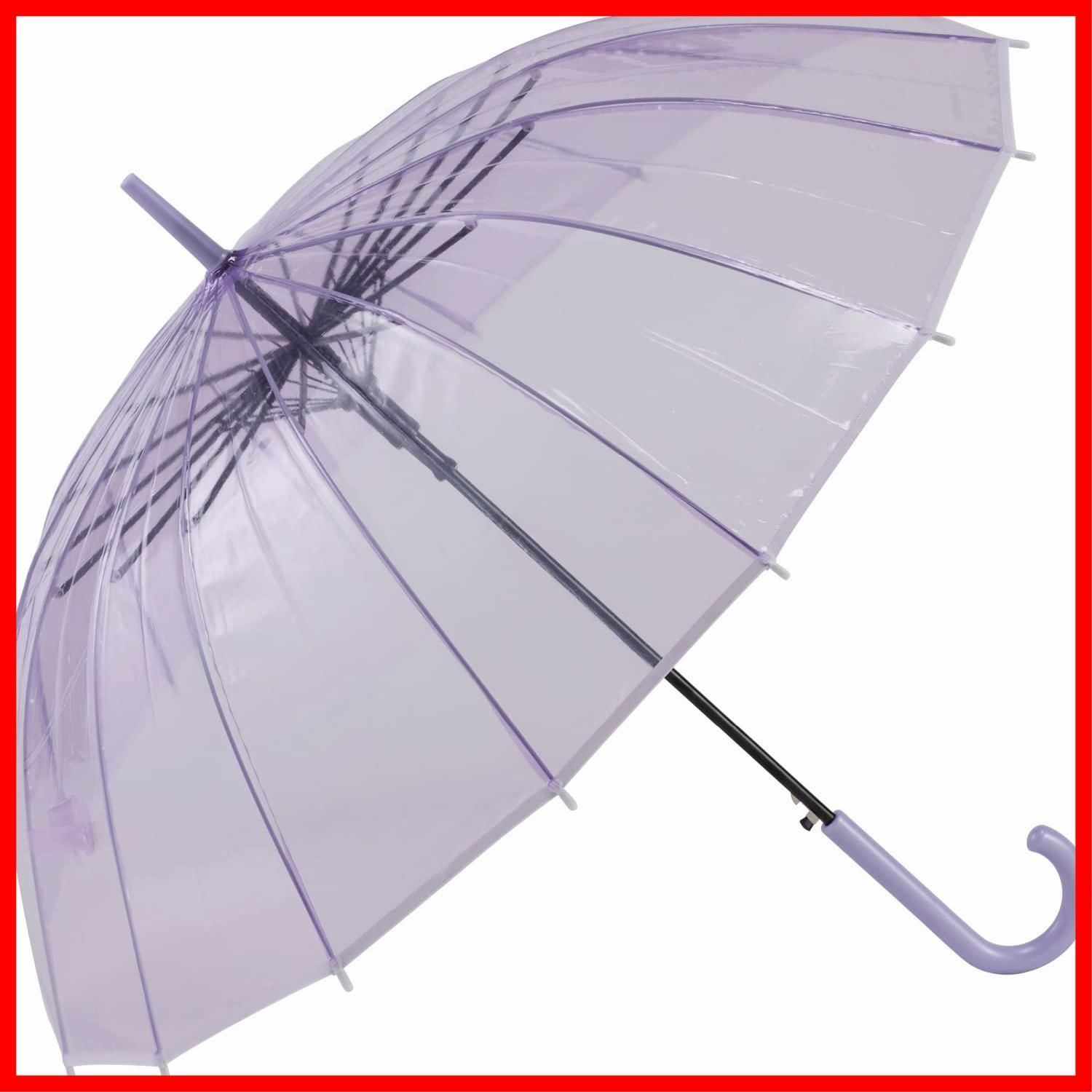 ジャンプ 29750 パープル パイピング 16本 FRP骨 ビニール 55 cm 長傘 宮嶋