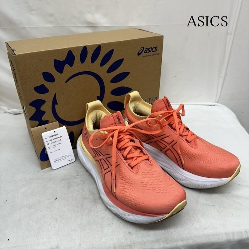 ASICS GEL-NIMBUS 25 PAPAYA/DUSTY PURPLE 1012B356 厚底 ランニング