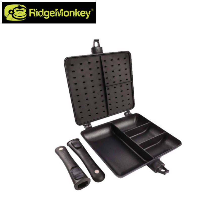 RidgeMonkey|リッジモンキー コネクトコンビ-スチーマーセット 温野菜調理も な1つで4セクションの多目的パン 軽量アルミニウム構造でハンドルも取り外しが コンパクト収納 多用途調理にこれ1台