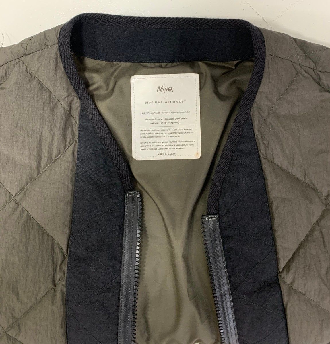 ナンガ NANGA × MANUAL ALPHABET NC FT DOWN JACKET MA-J-245