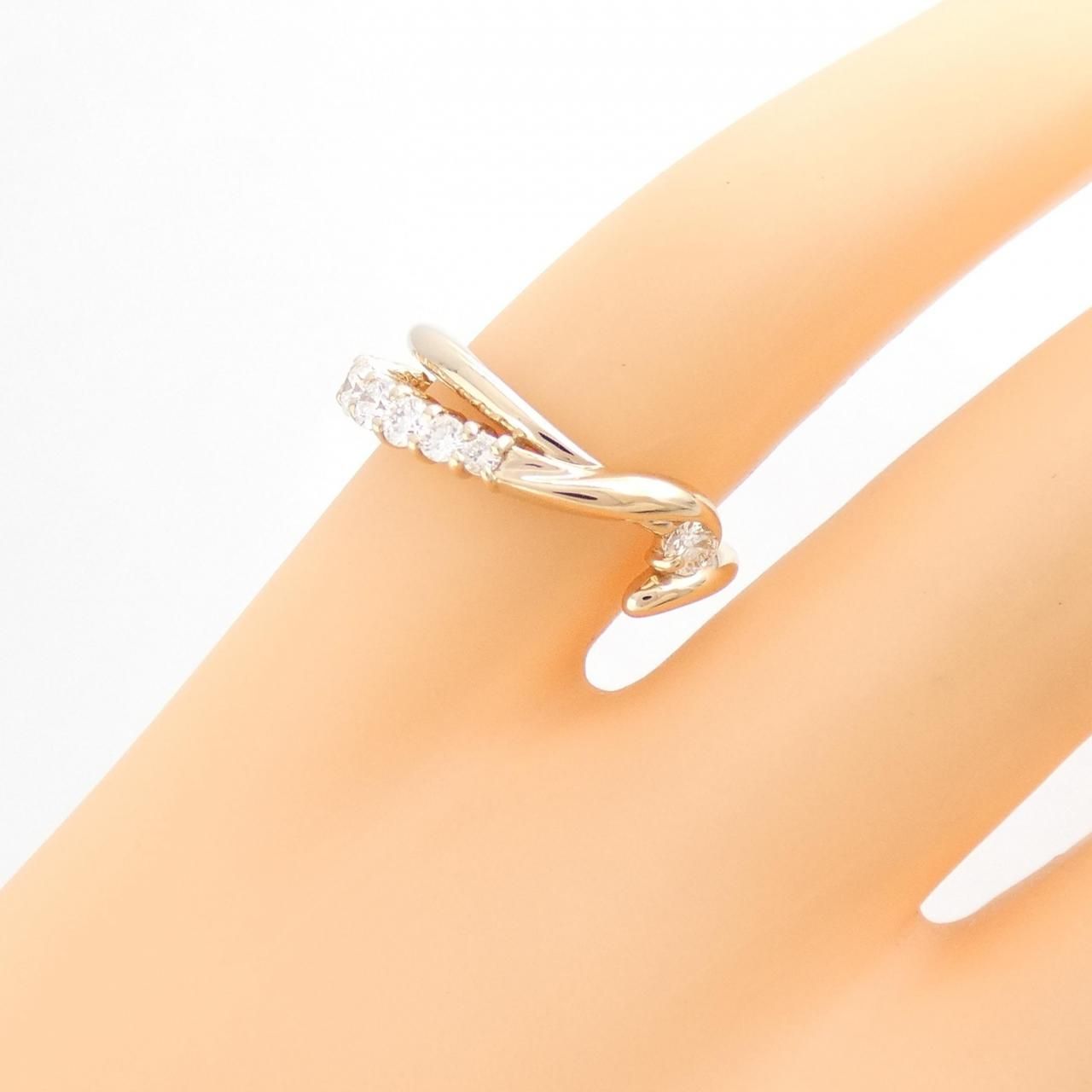 K18PG ダイヤモンド ピンキーリング 0.37CT - メルカリ 