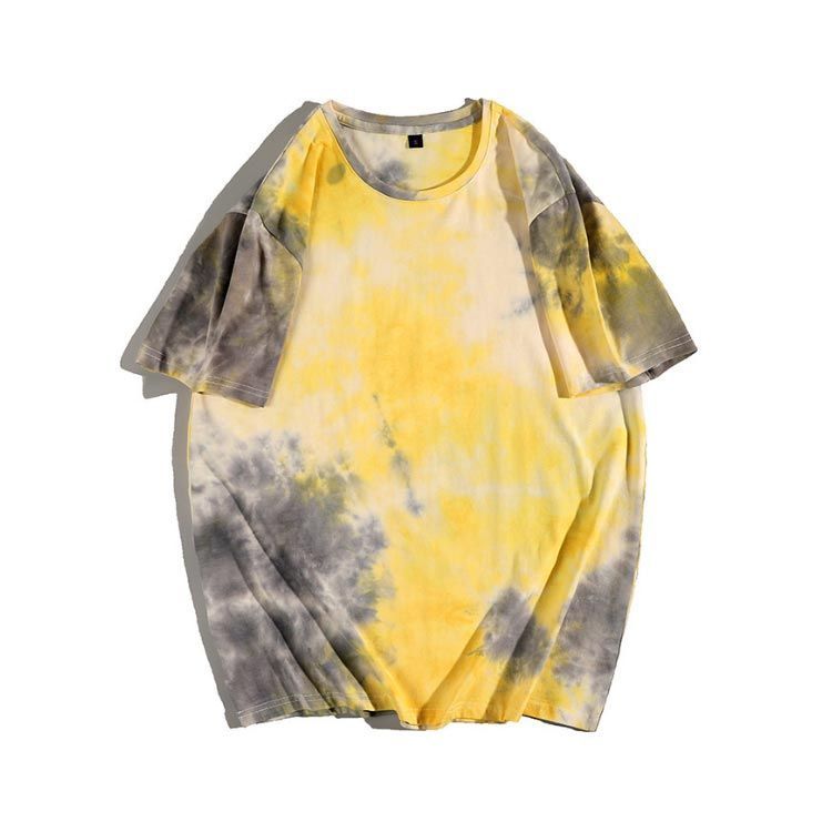Tシャツ 半袖 メンズ タイダイTシャツ クルーネック 染めTシャツ トップス タイダイTシャツ 夏服 メンズ 染めTシャツ ティーシャツ クルー
