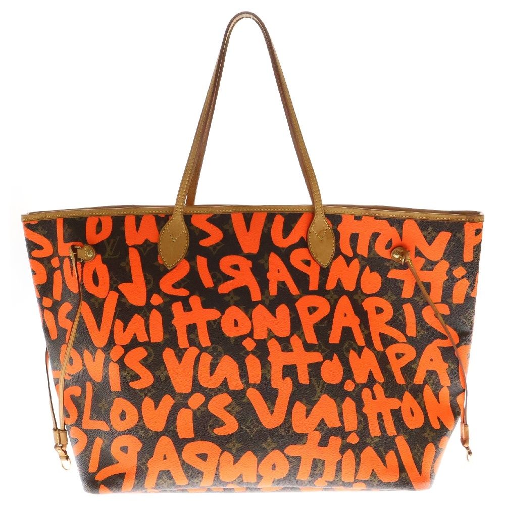 LOUIS VUITTON ルイヴィトン ネヴァーフルGM トートバッグ モノグラムグラフィティ オランジュ M93702 ブラウン|オレンジ
