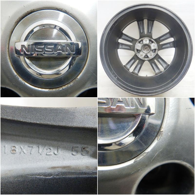 中古 18インチ アルミ 日産 ニッサン エルグランド 純正 4本セット 