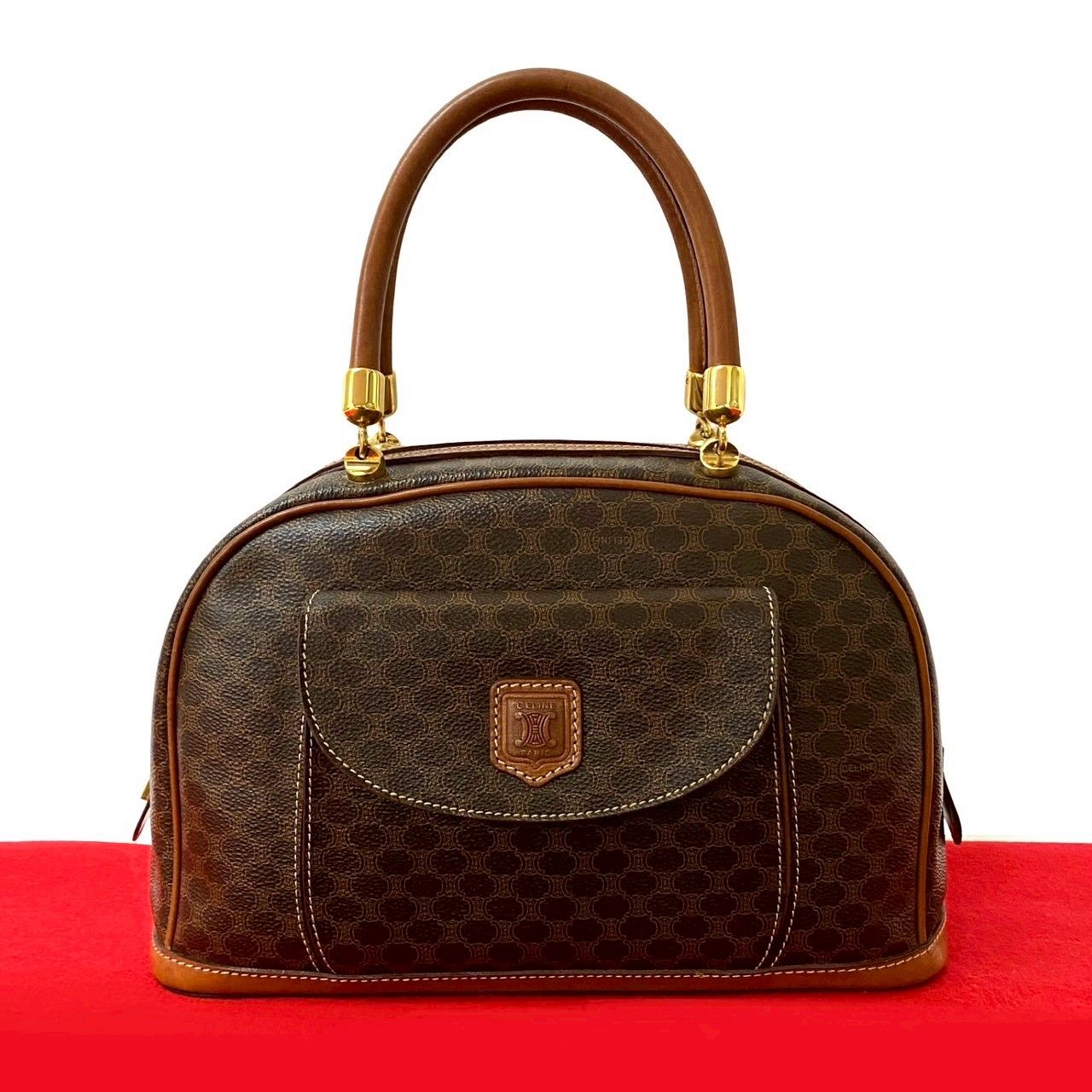 極 美品 CELINE セリーヌ ヴィンテージ マカダム ブラゾン 柄
