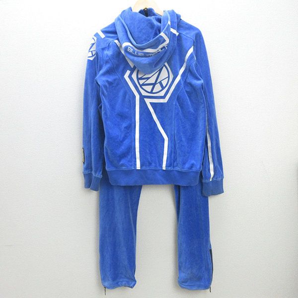 G■24karats/Blue Impact 三代目J Soul Brothers 2014 ベロアジャージセットアップ/233720【M】青/men's/56【中古】■