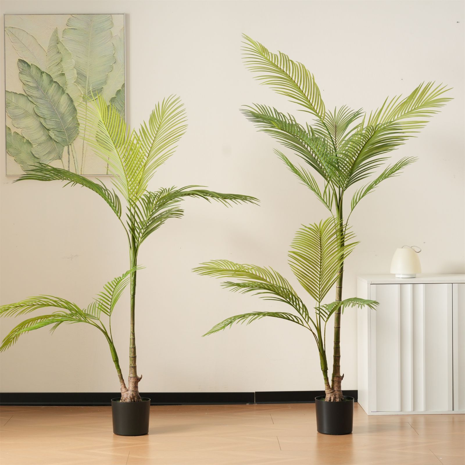 フェイクヤシの木｜水性塗装でリアルな人工観葉植物｜ホテル 室内インテリア用｜お祝いにもおすすめ｜N512P232188G