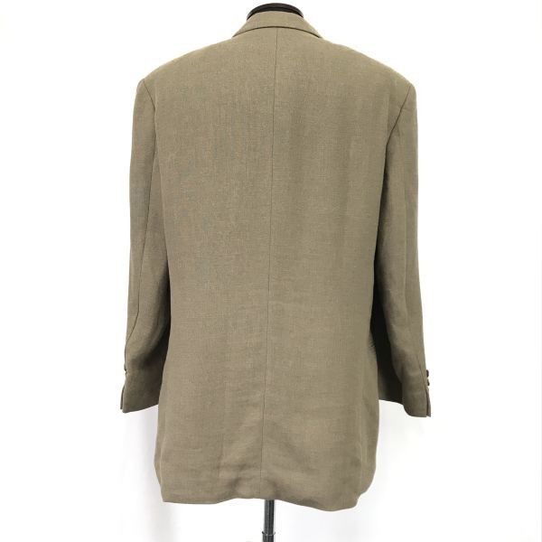 ドイツ製★ヒューゴボス/HUGO BOSS★麻65％混/テーラードジャケット/ブレザー【50/メンズL/ベージュ系】総裏地/日本正規代理店タグ◆cBH428 ドイツ製☆ヒューゴボス/HUGO BOSS☆麻65％混/テーラードジャケット