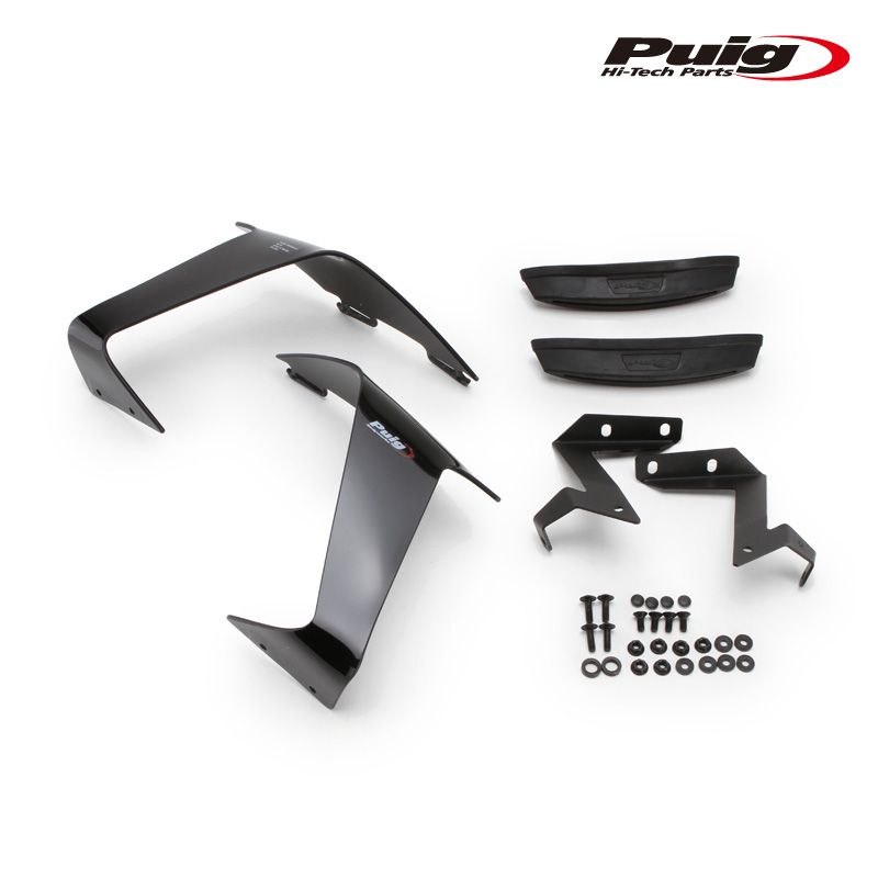 Puig 21782N SIDE SPOILER WINGLET [BLACK] Kawasaki ZX-10R (21-24