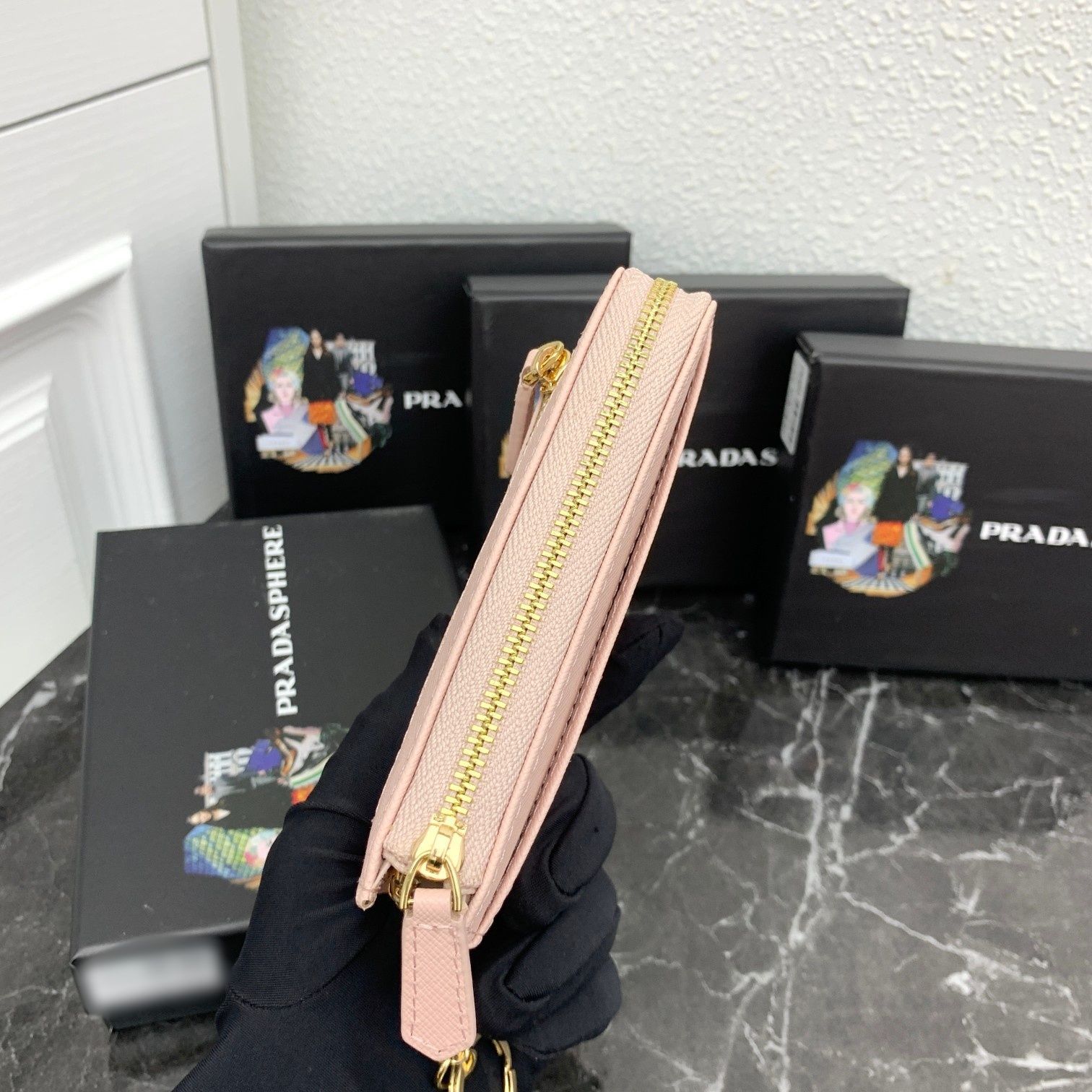 極美品✨BALLY 長財布 レザー ウォレット カード コインケース 濃紺 水色 Bally - 極