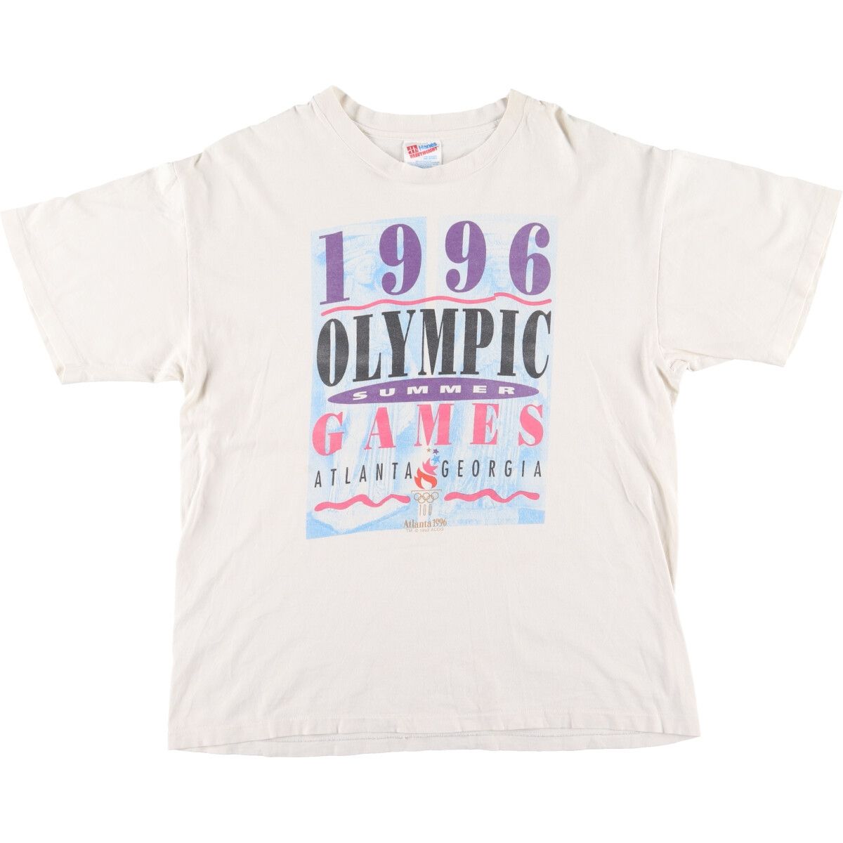 古着 90年代 ヘインズ Hanes 1996 オリンピック プリントTシャツ USA製 メンズL 半袖 ヴィンテージ/eaa425962