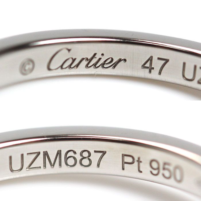 CARTIER カルティエ Pt950プラチナ バレリーナ カーブ ハーフ