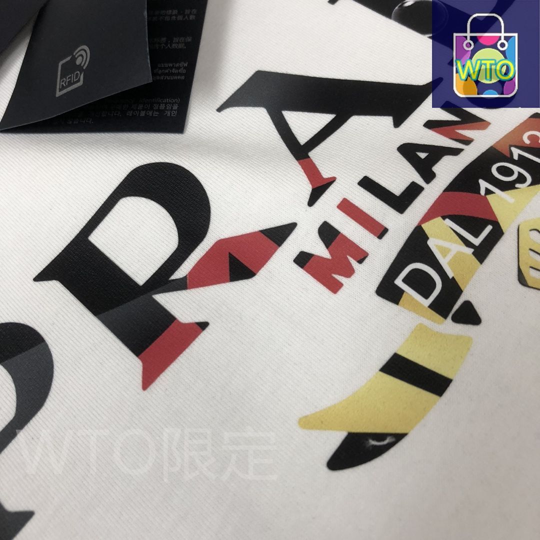 本日限定特価】PRADA 春夏 ロゴプリントTシャツ [本日特価|新品