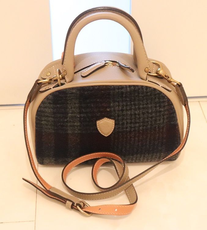 フェリージ 23-11 2way ハンドバッグ ショルダーバッグ レザー 緑 天白