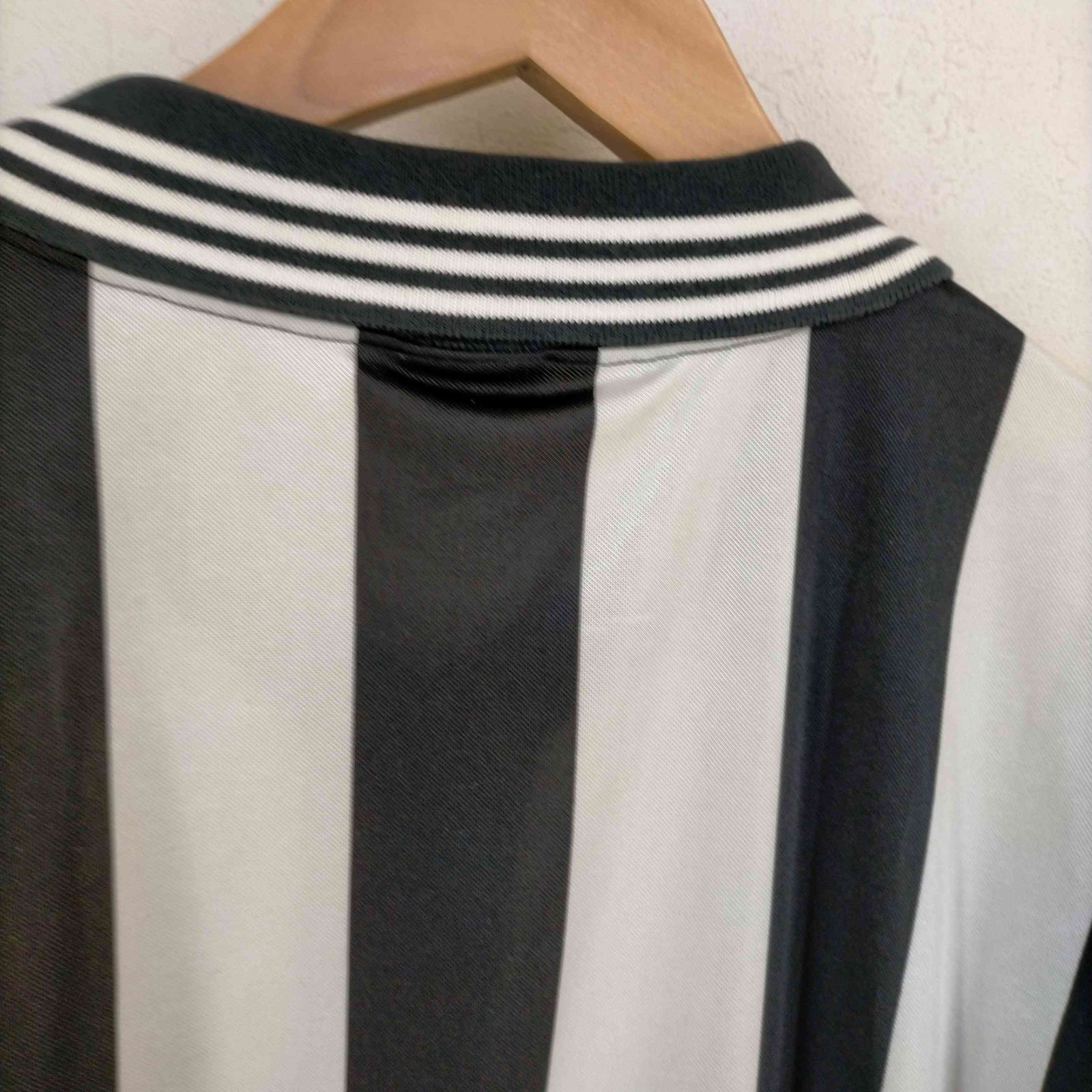 アディダス adidas 80-90s デサント製 サッカー 襟付きゲームシャツ 