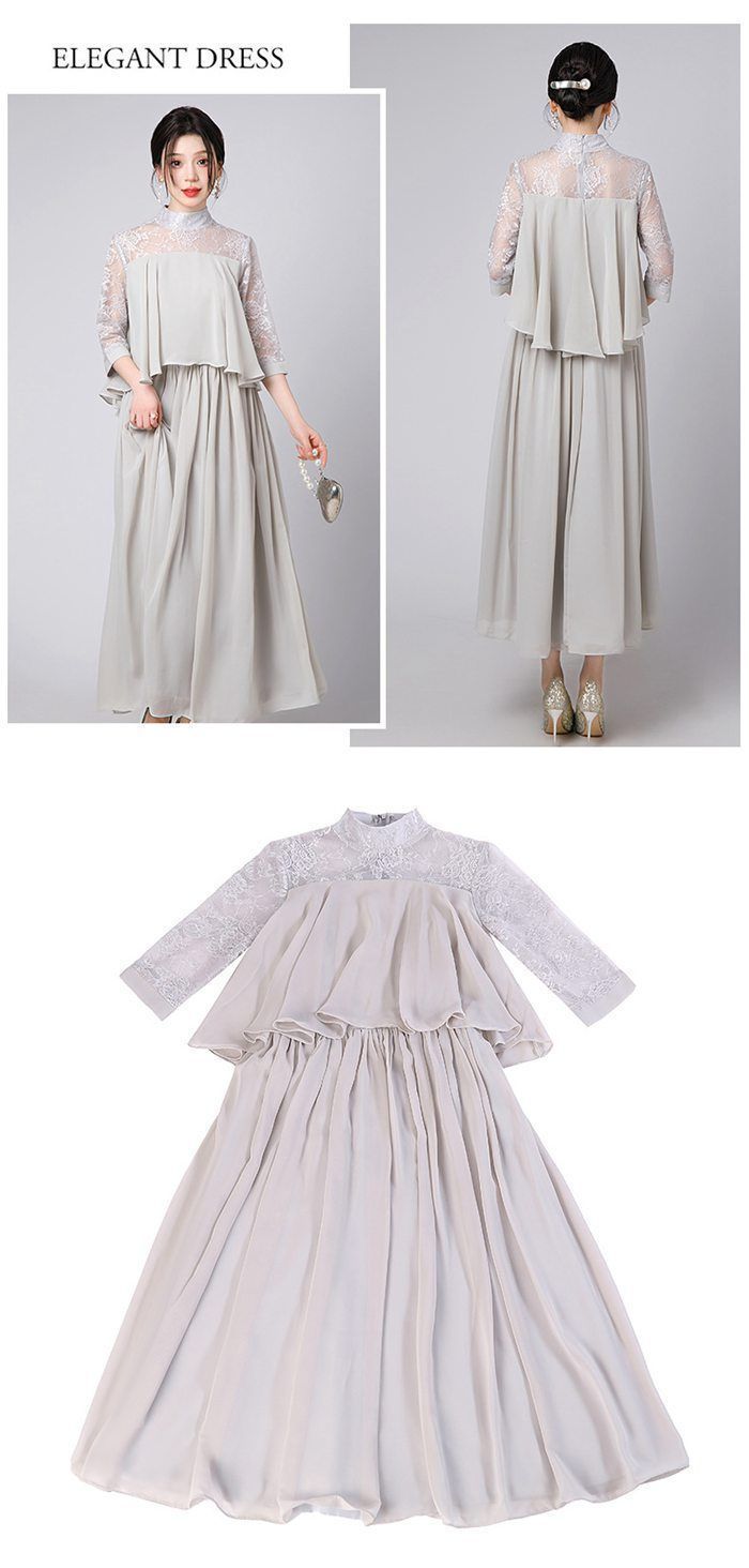 【最短翌日配送】 パーティードレス ワンピース レディース ドレス シフォンワンピース シンプル ミモレ丈 Aライン 花嫁 およばれ 女子会 二次会 フォーマル 通勤 結婚式 謝恩会 発表会 演奏会 同窓会 成人式 誕生日 体型カバー yuanmeng47