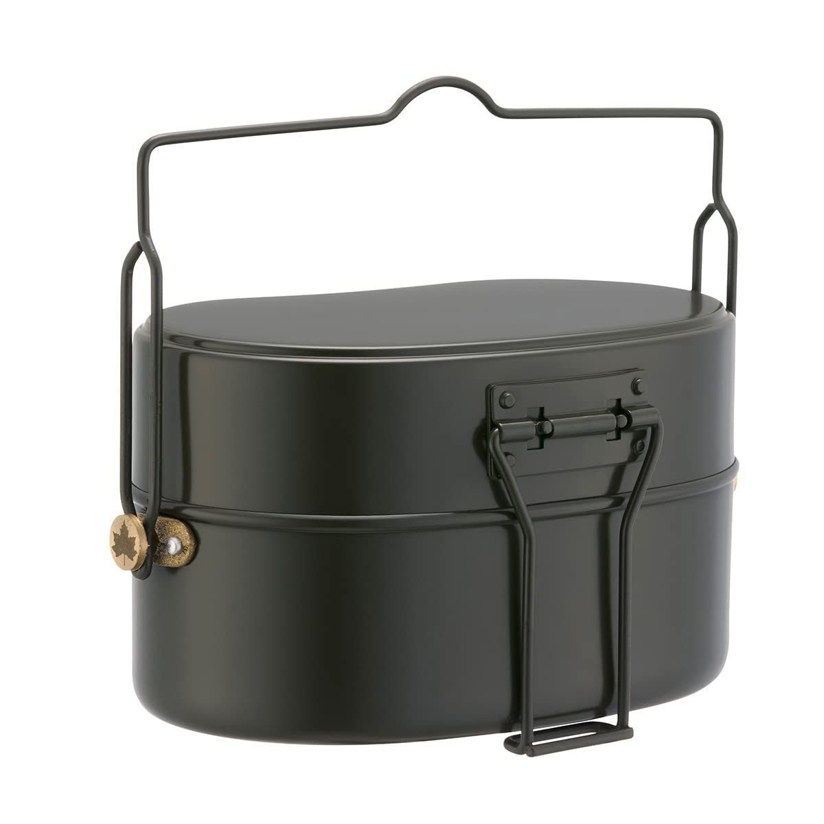 ロゴス LOGOS LOGOS 23式ハンゴウ 2合 81234400 ブラック サイズ 本体 約 口内寸 幅 17×口内寸 奥行 9.6×深さ7.9×外形幅20.2cm