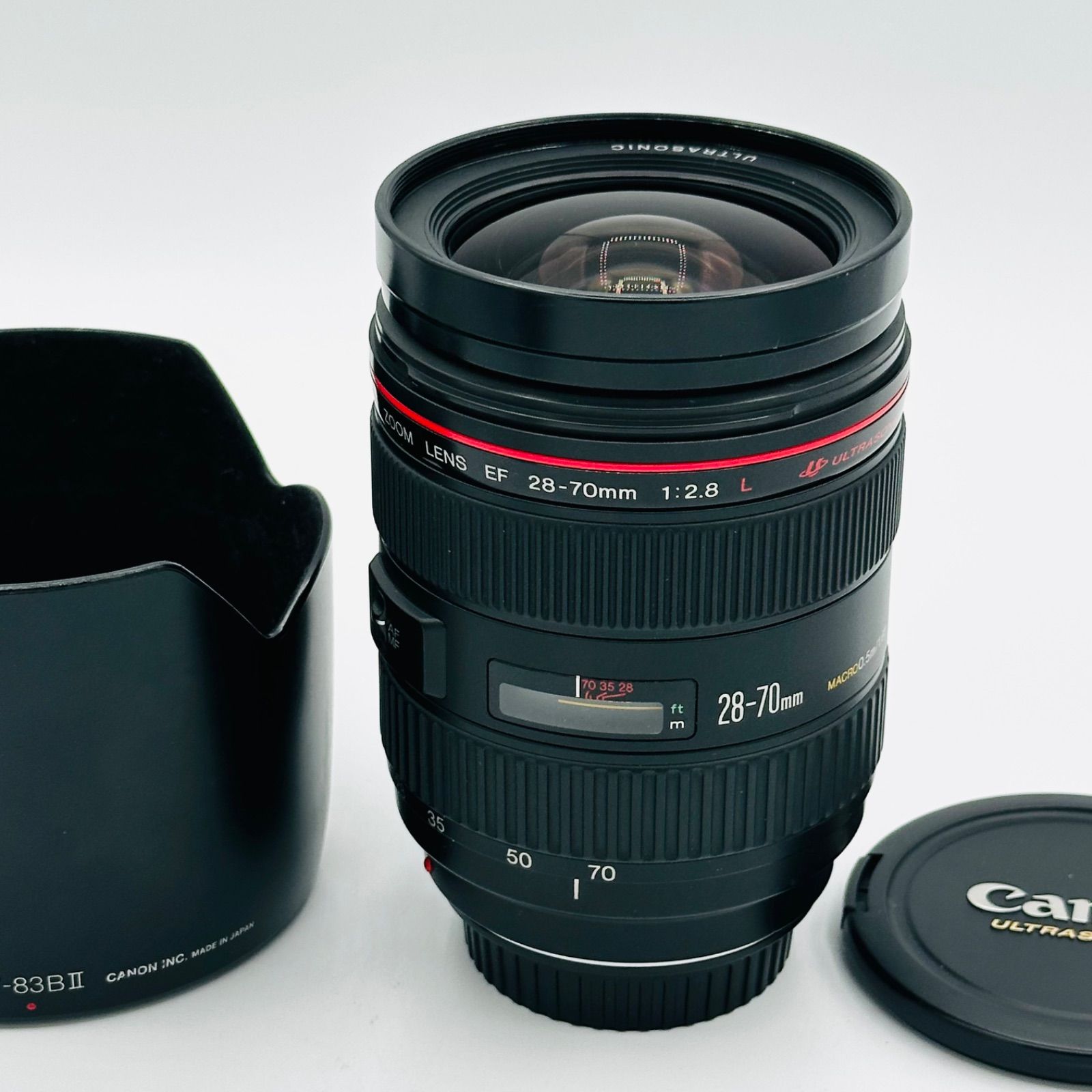 Canon EF 28-70mm F2.8 L USM フード＆フィルター付！ N MINT w/ Cap Filter ] Canon EF 28-70mm f2.8 L USM AF Zoom
