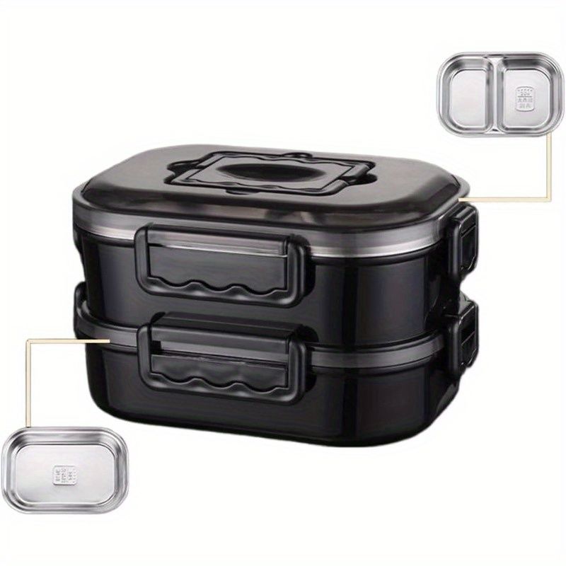 新着商品 ランチボックス学校ランチボックススタイルオフィスワーカーポータブルランチボックスマイクロ波食器BZU