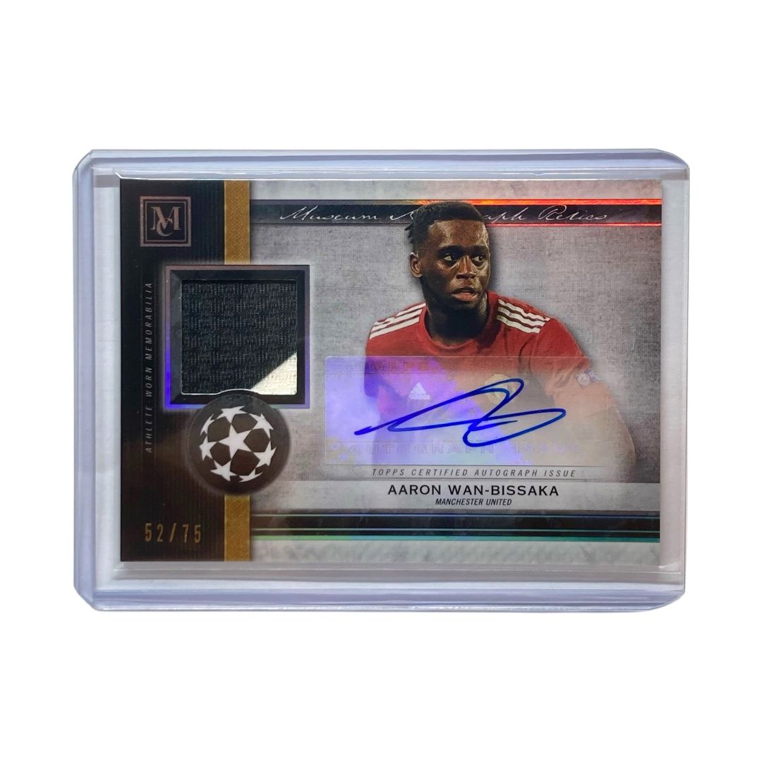 TOPPS サッカーカード MUSEUM COLLECTION AARON WAN-BISSAKA MANCHESTER UNITED 52/75 #MAR-AWB 送料無料 中古 IT2 TOPPS サッカーカード MUSEUM COLLECTION AARON WAN-BISSAKA