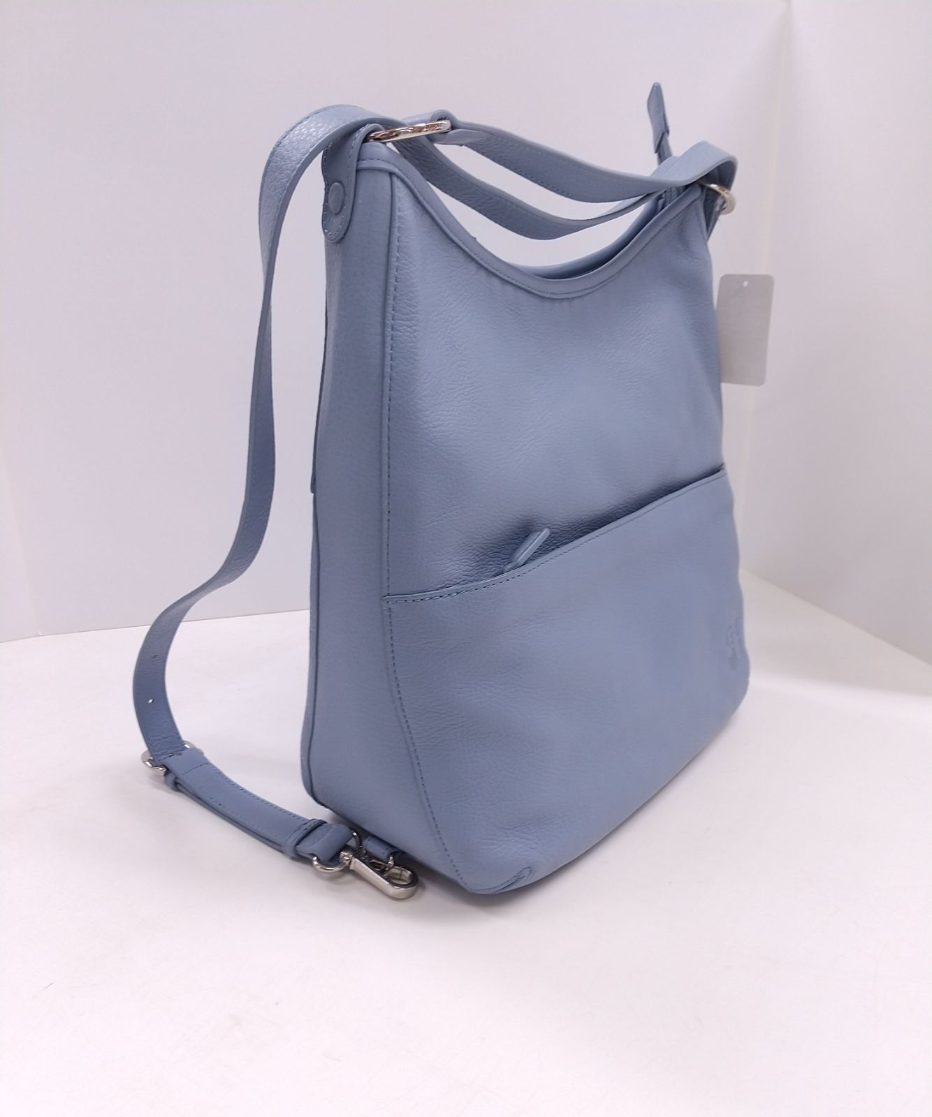 GRES 牛革 ブルー 青 レザー 3way トート ショルダー リュック - メルカリ