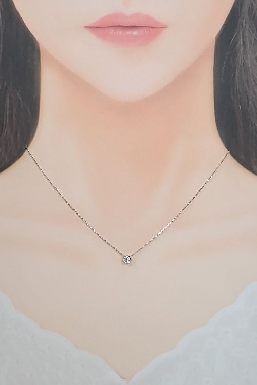 スタージュエリー ダイヤモンド ムーンセッティング ネックレス Pt950  