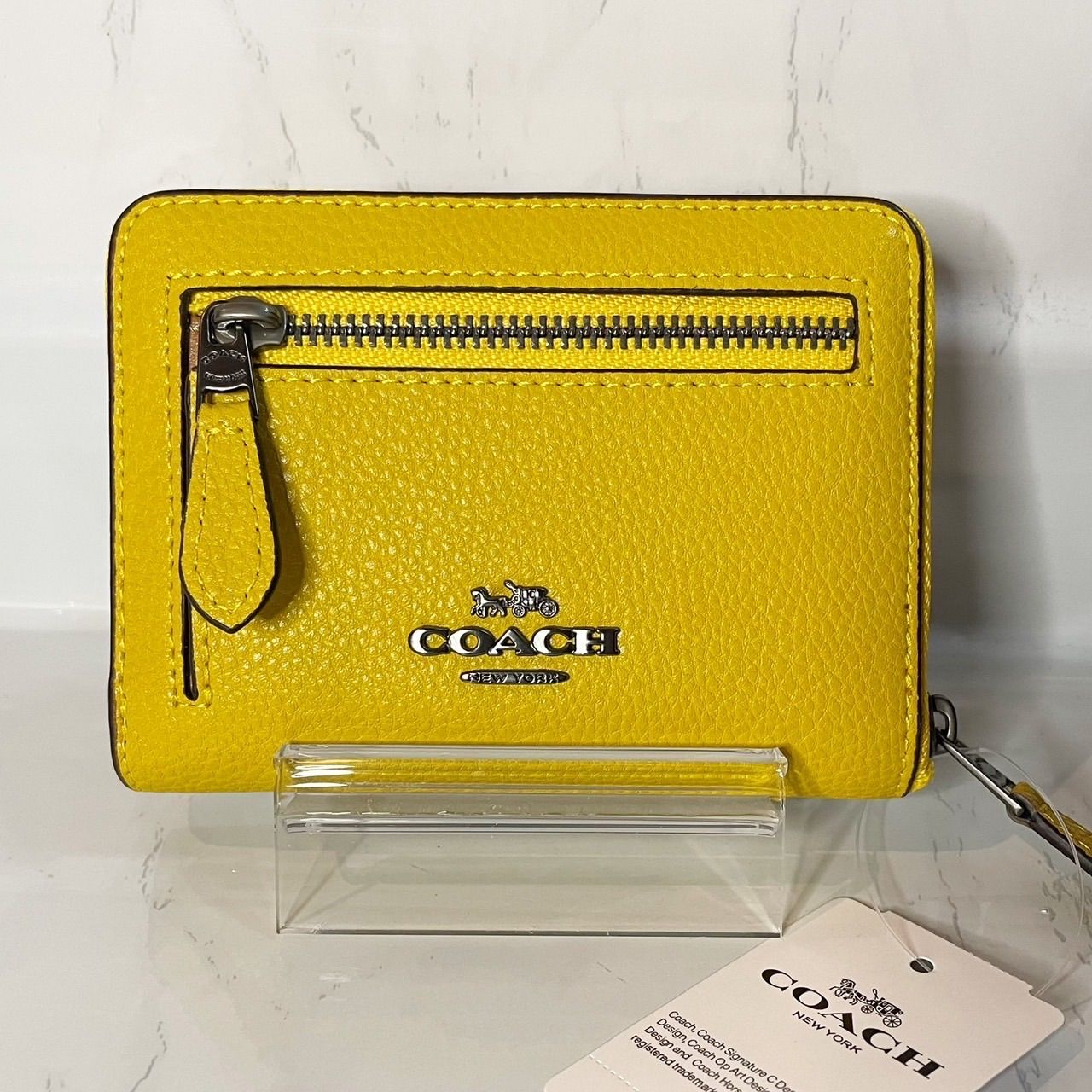 COACH コーチ 小銭入れ財布 カードケース スヌーピー イエロー 黄色