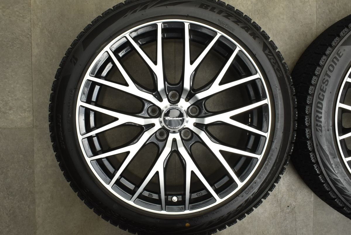 バリ溝 プレシャス 18in 7.5J 38 PCD114.3 ブリヂストン ブリザックVRX2 225 45R18 クラウン プリウスα レヴォーグ オデッセイ