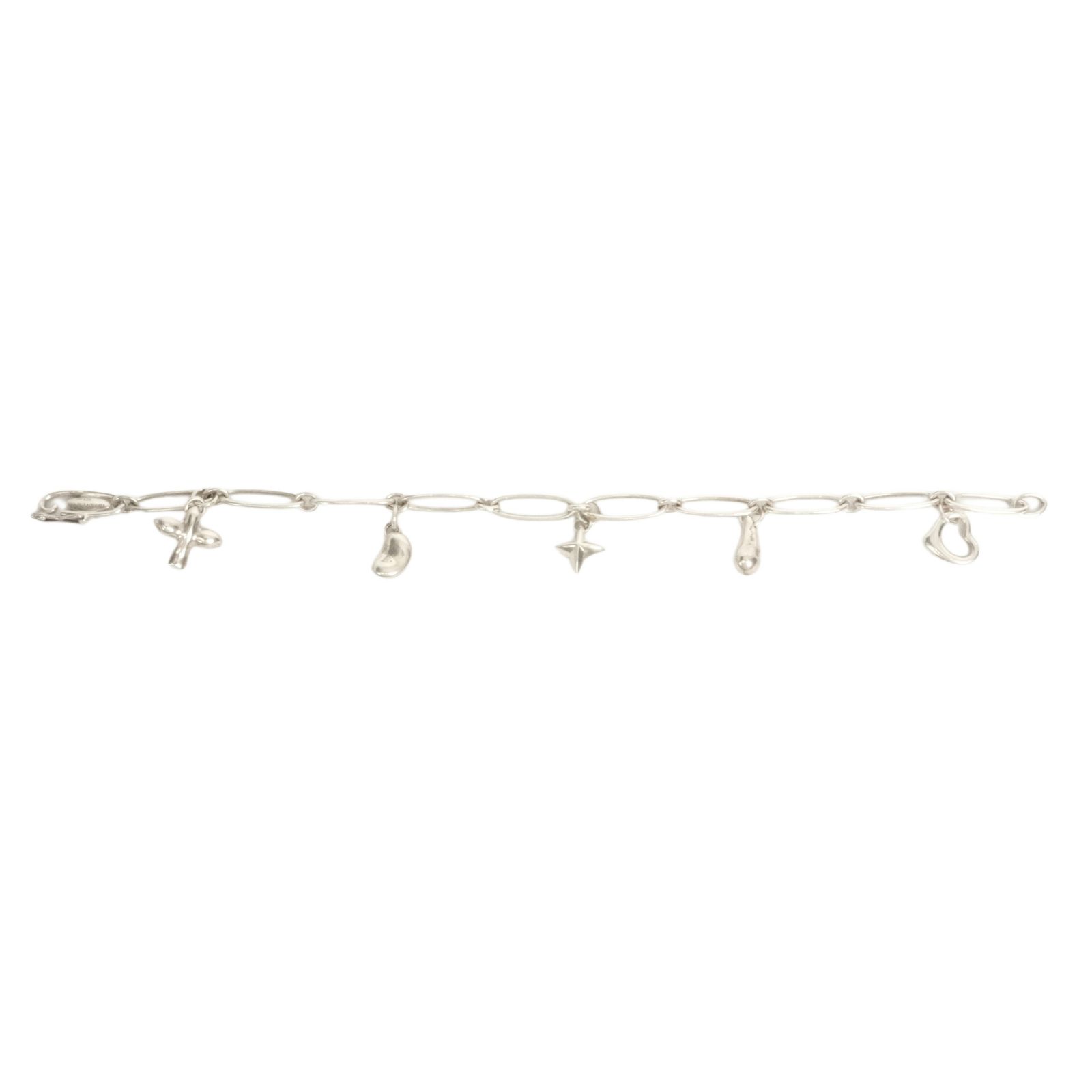 【美品レア】ティファニー エルサ・ペレッティ ブレスレット 5チャーム 中古・VINTAGE】TIFFANY & Co. ティファニー エルサペレッティ 5