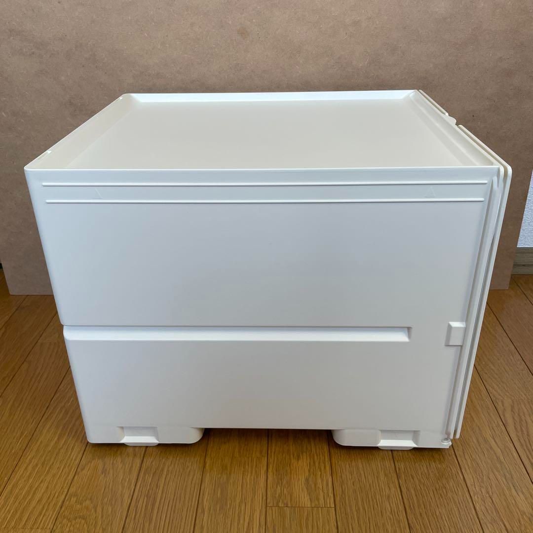 タッパーウェア①スーパーチェスト・ミニ　【ディープ】　　ホワイト Tupperware スーパーチェスト ミニ ディープ 引出し1段 深型